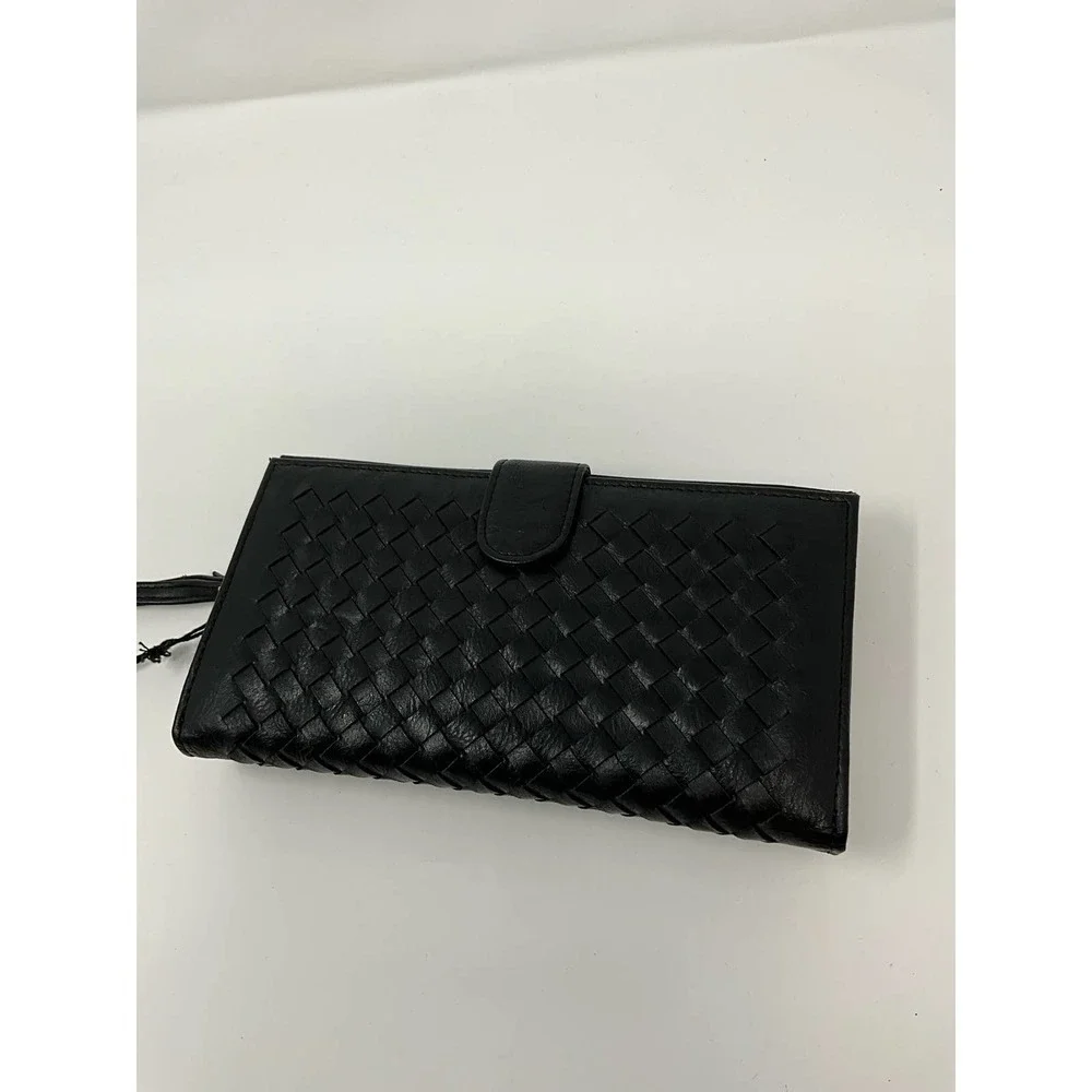 NWT Vegan Leather Black Credit‎ card Wallet